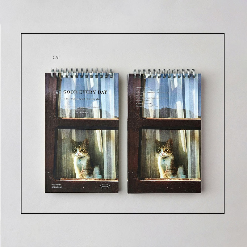 Cat - Ardium Be Good Everyday Hardcover Dateless Daily Planner