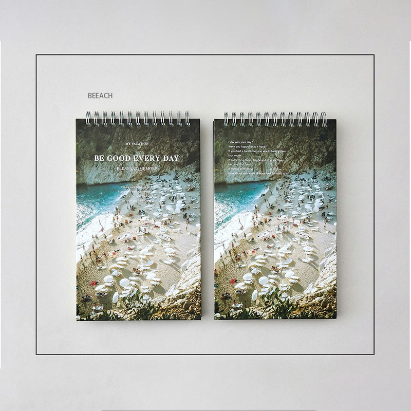 beach - Ardium Be Good Everyday Hardcover Dateless Daily Planner
