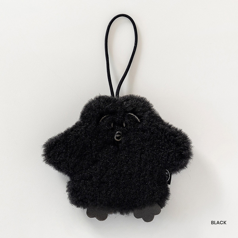 Black - Little Bong Bong Fluffy Doll with Elastic Strap