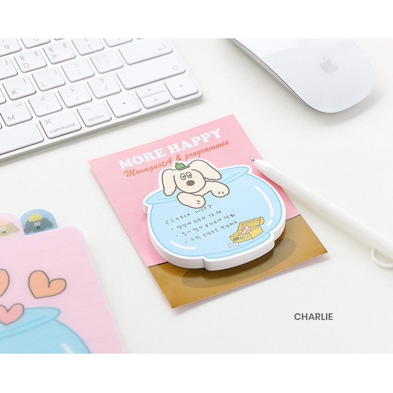 Charlie - Character Shape Sticky Notepad 60 Sheets Charlie - Character Shape Sticky Notepad 60 Sheets
