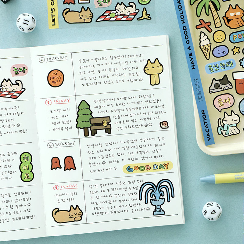 Usage example - Doodle Point Removable Sticker Pack