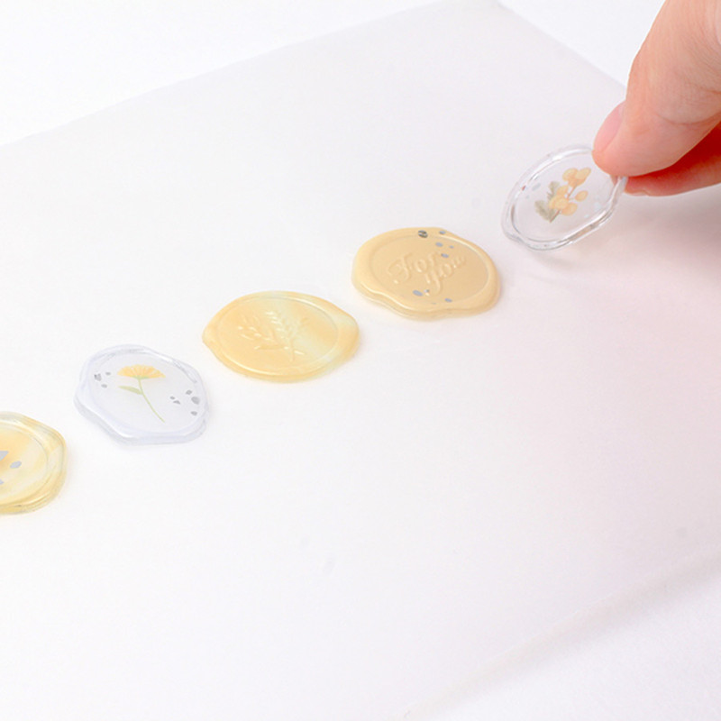 Example of use - Appree Pure Yellow Self Adhesive Sealing Wax Sticker
