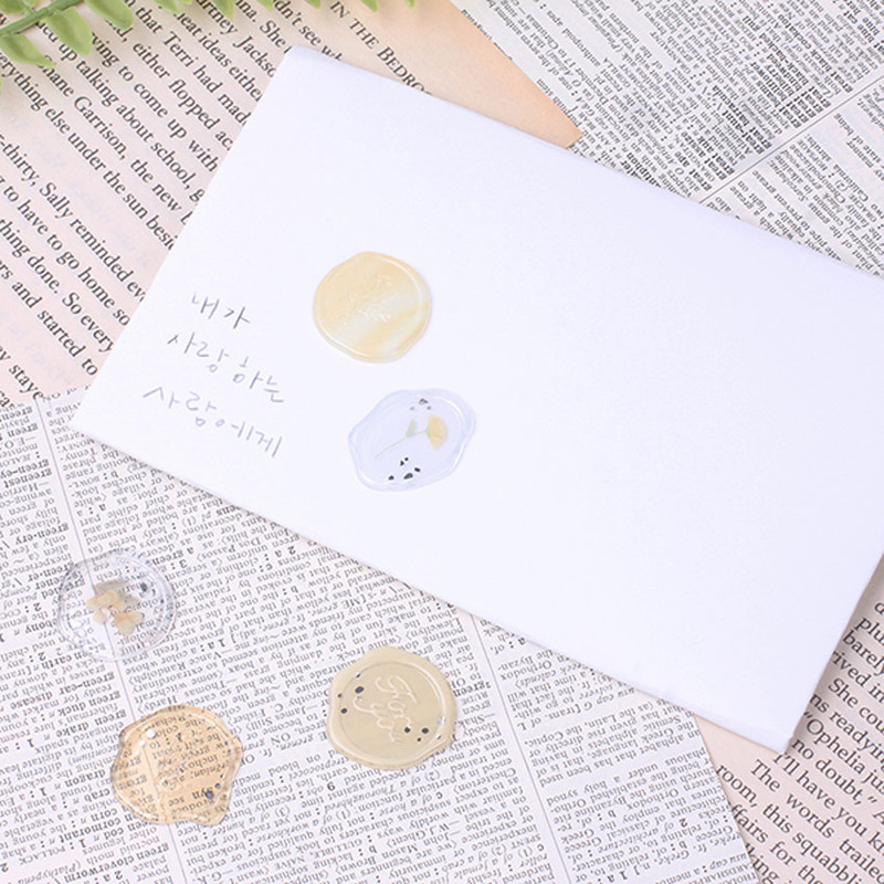 Example of use - Appree Pure Yellow Self Adhesive Sealing Wax Sticker