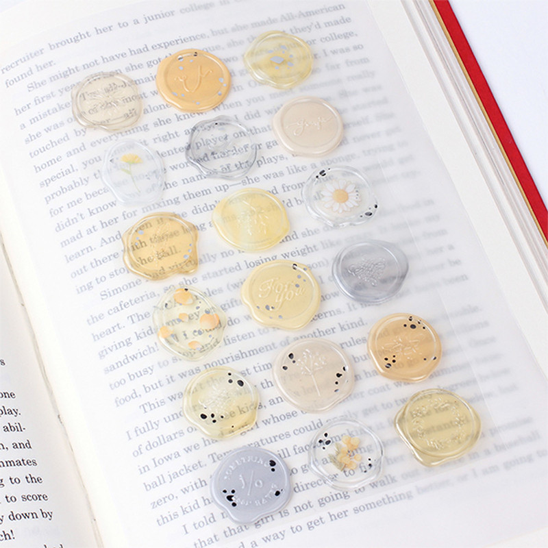 Appree Pure Yellow Self Adhesive Sealing Wax Sticker