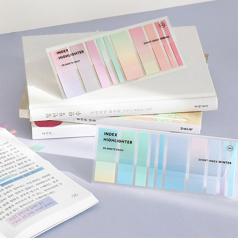 Index Short Highlighter Sticky Note Set