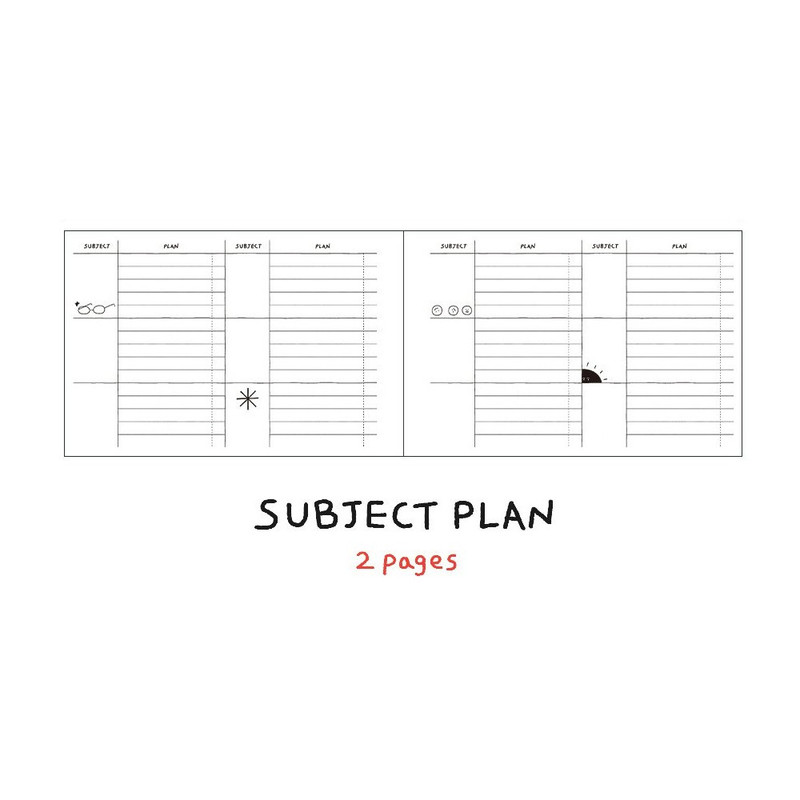 Subject plan - Doodle 6 Months Undated Weekly Study Planner Subject plan - Doodle 6 Months Undated Weekly Study Planner