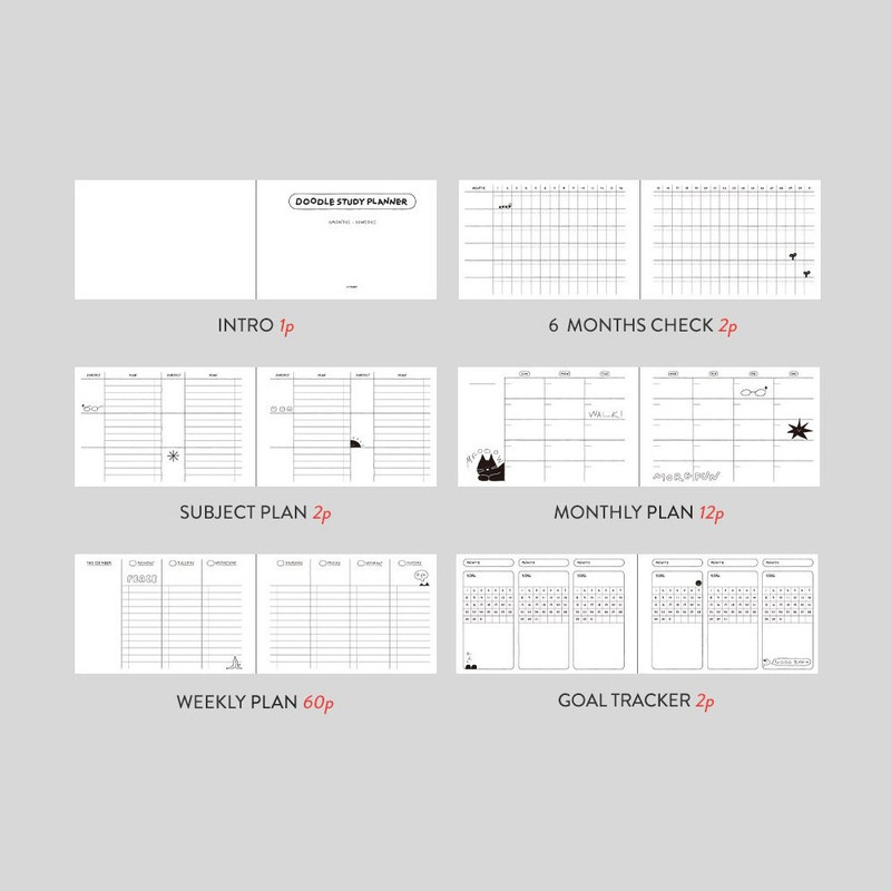 Contents - Doodle 6 Months Undated Weekly Study Planner Contents - Doodle 6 Months Undated Weekly Study Planner