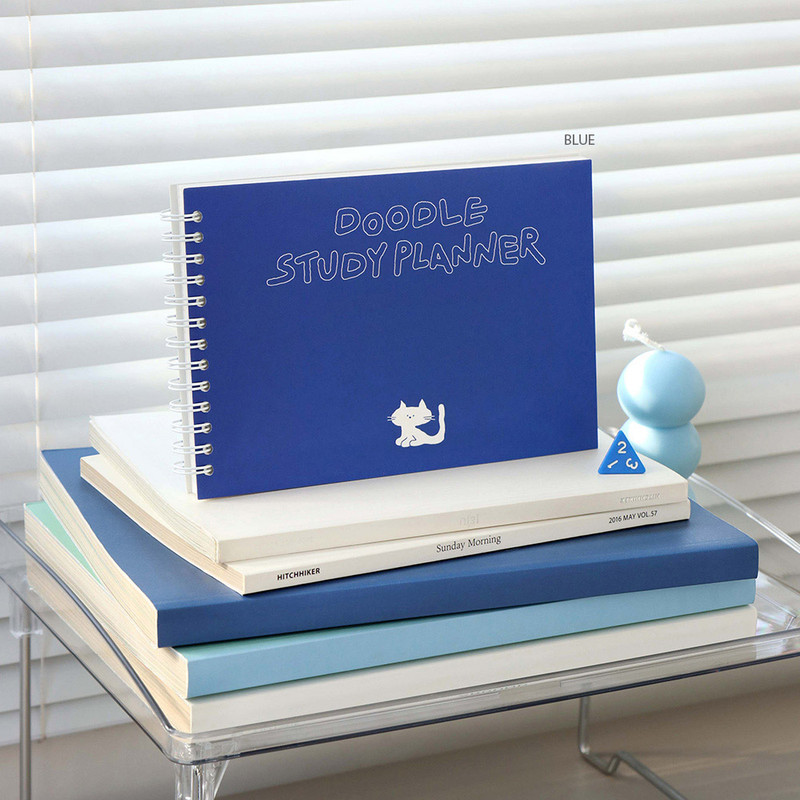 Blue - Doodle 6 Months Undated Weekly Study Planner Blue - Doodle 6 Months Undated Weekly Study Planner
