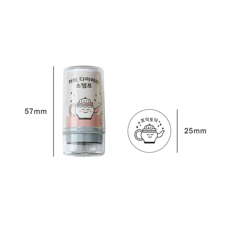 Size of Cafe Self Inking Stamp Size of Cafe Self Inking Stamp