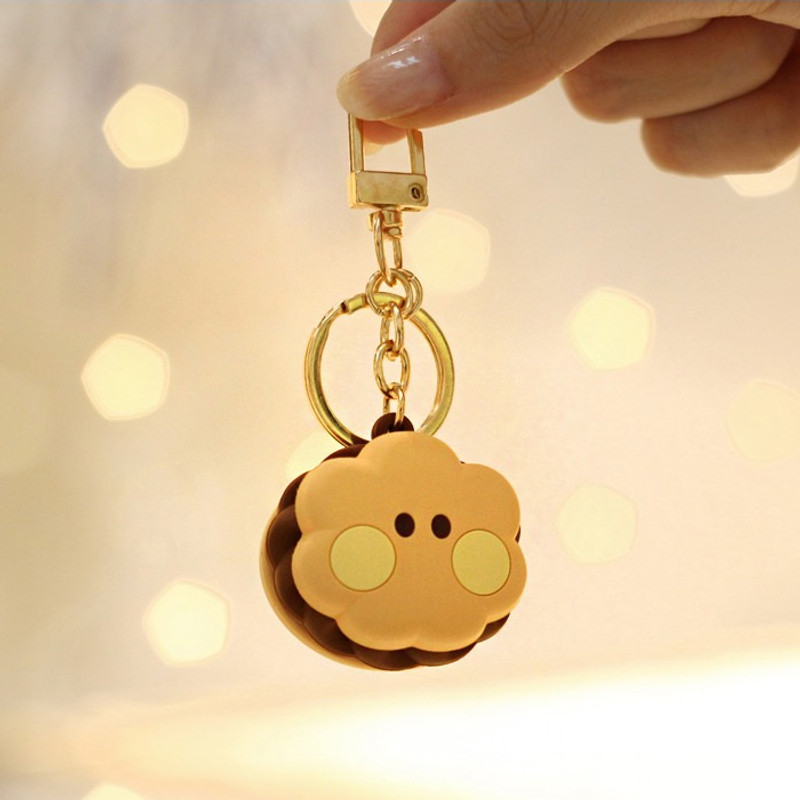 BT21 Minini Macaron SHOOKY Keyring Key Holder BT21 Minini Macaron SHOOKY Keyring Key Holder