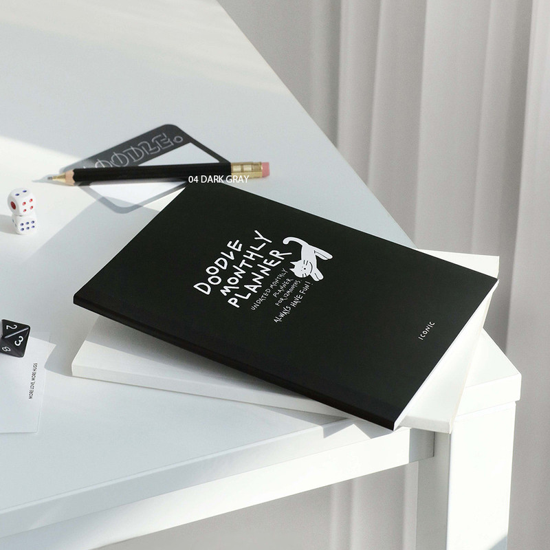  Iconic Doodle Dateless Monthly Diary Planner