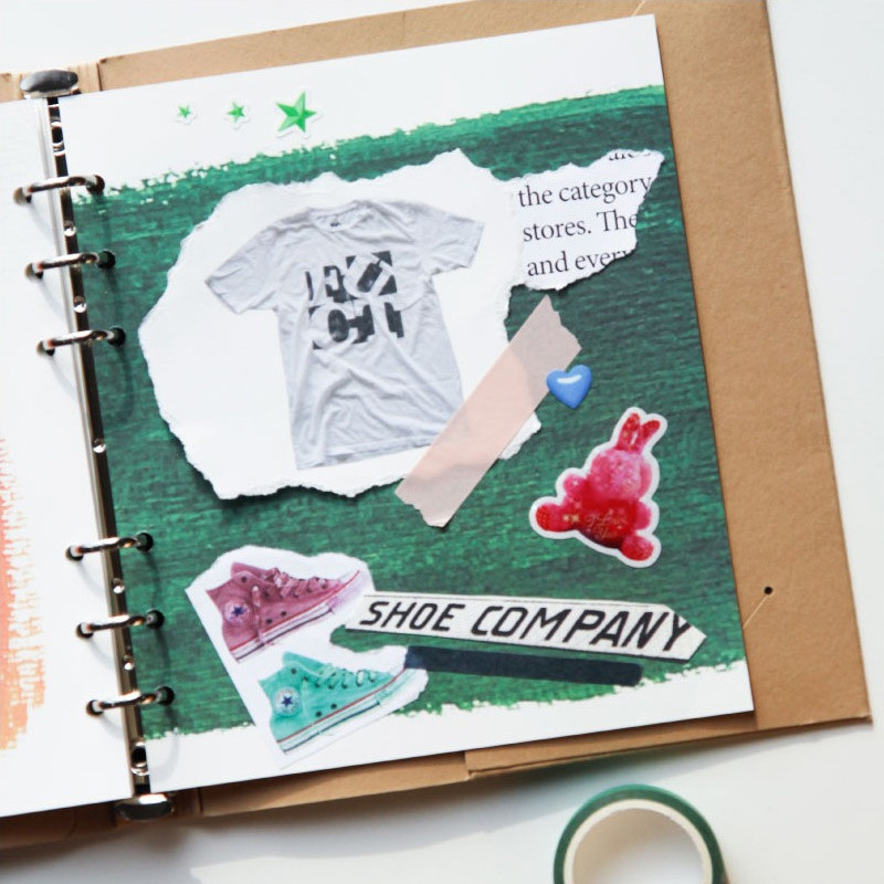 Example of use - Jam studio Acrylic Painting 6-ring Wide A6 Paper Refills Set