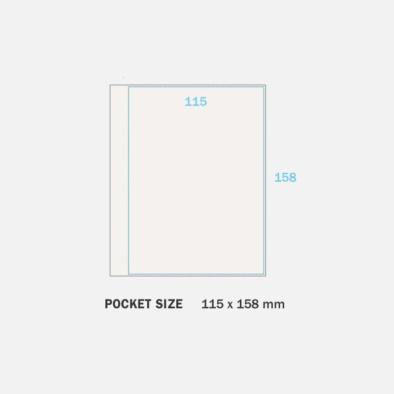 Pocket size - Archive 4X6 Slip in Pocket Photo Album
