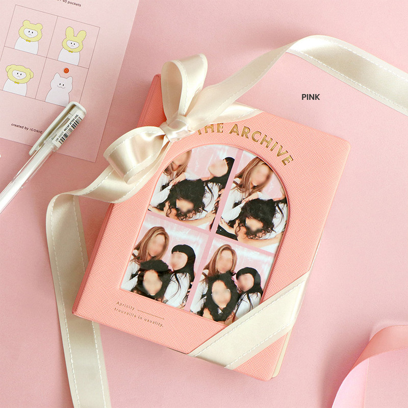 Pink - Archive 4X6 Slip in Pocket Photo Album