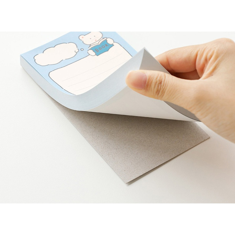 Cardboard backing - Animal Character Writing Notepad Ver.2 Cardboard backing - Animal Character Writing Notepad Ver.2