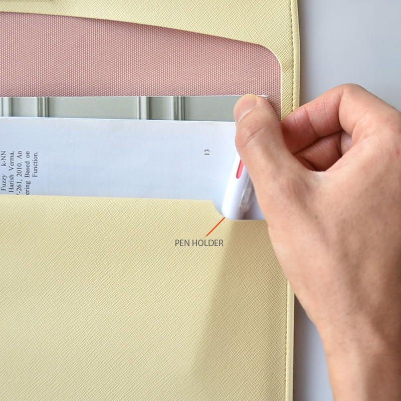 pen holder - Play Obje Pocket A4 PU File Folder Clutch Bag pen holder - Play Obje Pocket A4 PU File Folder Clutch Bag