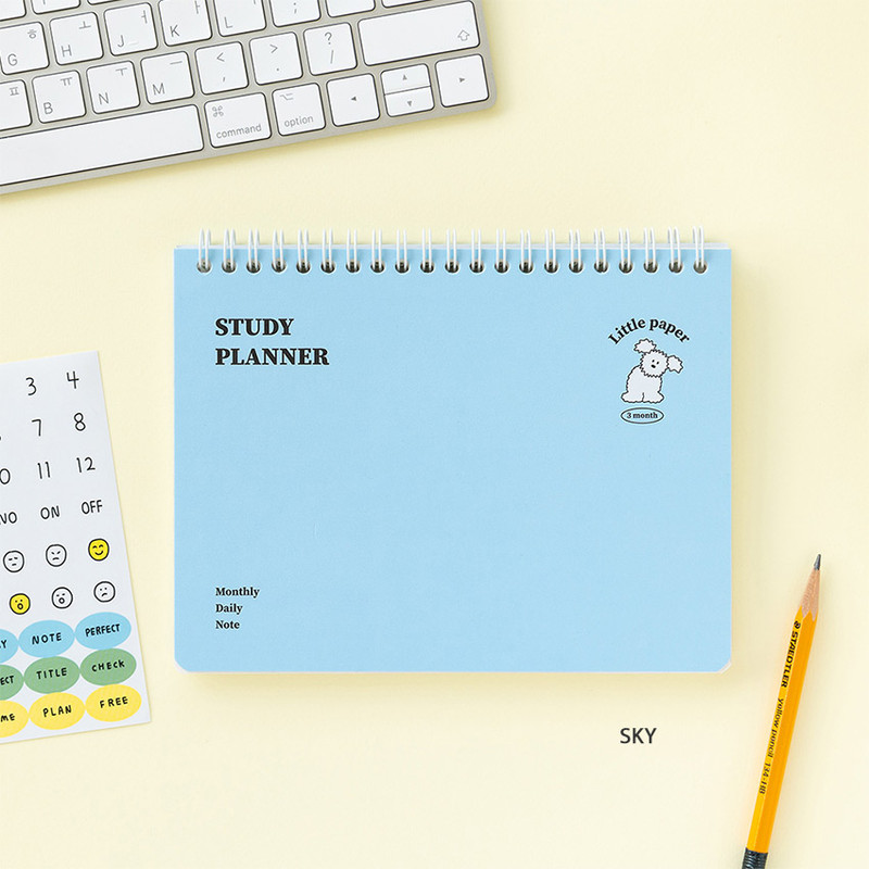 Sky - Romane Little Paper 3 Months Undated Daily Study Planner