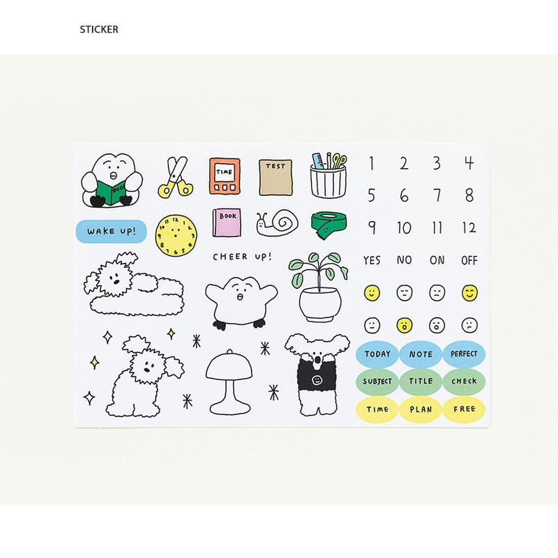 Sticker - Romane Little Paper 3 Months Undated Daily Study Planner