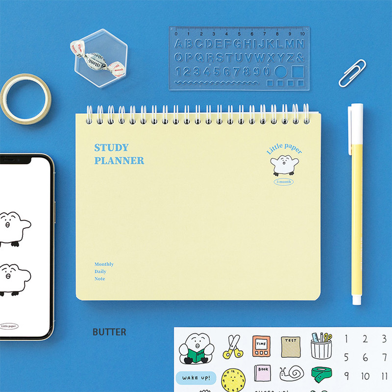 Butter - Romane Little Paper 3 Months Undated Daily Study Planner