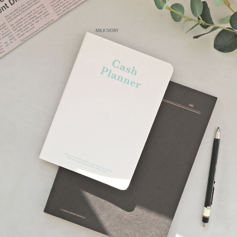 Milk ivory - O-check Petty Cash Record Dateless Daily Planner Book Milk ivory - O-check Petty Cash Record Dateless Daily Planner Book