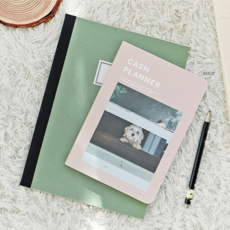 beige - O-check Petty Cash Record Dateless Daily Planner Book beige - O-check Petty Cash Record Dateless Daily Planner Book