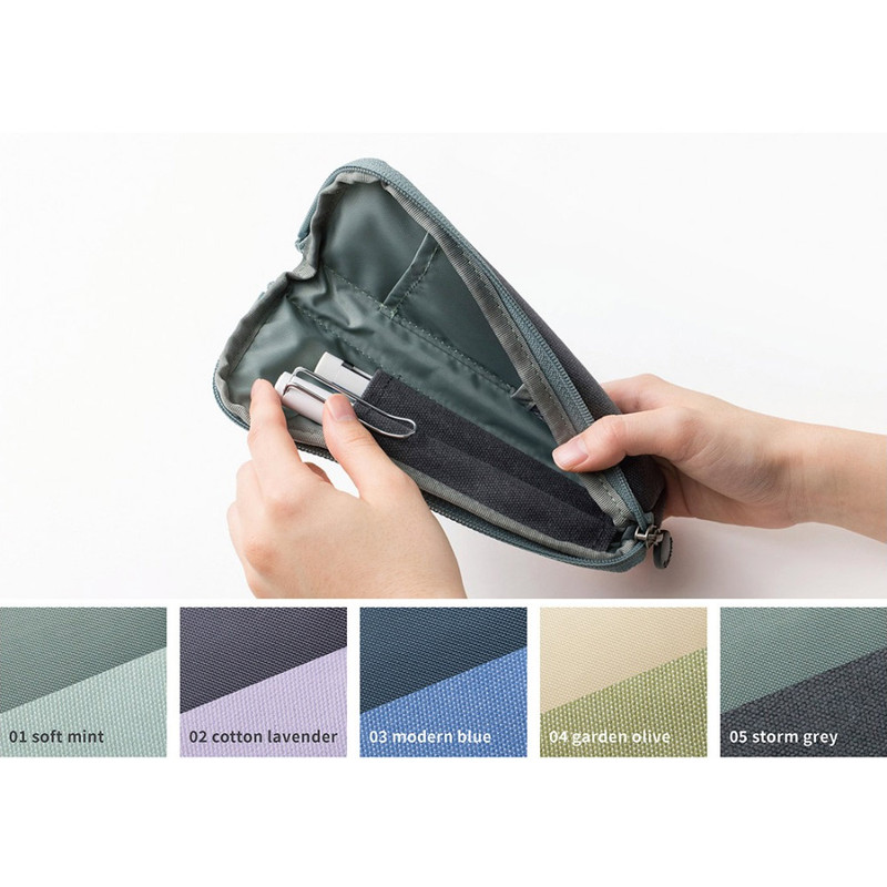 inner color - Byfulldesign Double Pockets Zipper Pencil Case Pouch Ver6