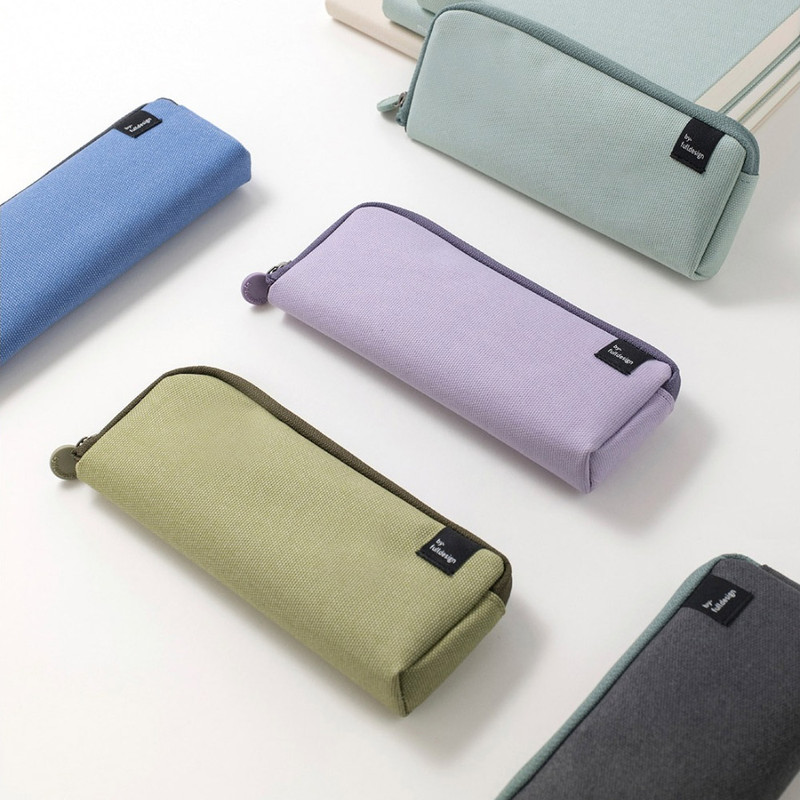 Byfulldesign Double Pockets Zipper Pencil Case Pouch Ver6