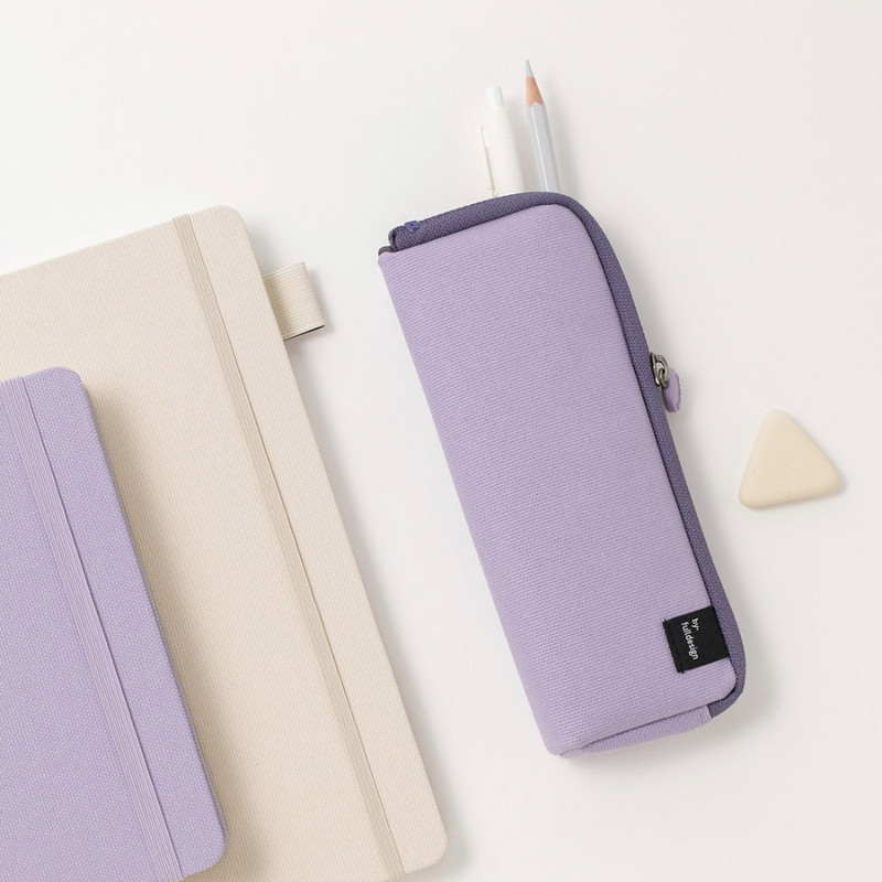 Byfulldesign Double Pockets Zipper Pencil Case Pouch Ver6