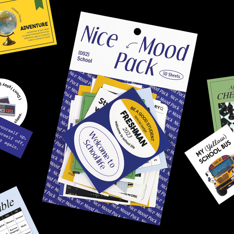 Paperian Nice Mood School Removable Sticker Pack Of 30 Sheets Paperian Nice Mood School Removable Sticker Pack Of 30 Sheets