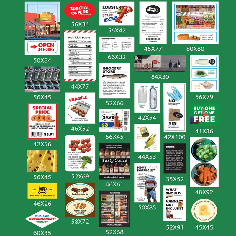 Stickers - Paperian Nice Mood Supermarket Removable Sticker Pack