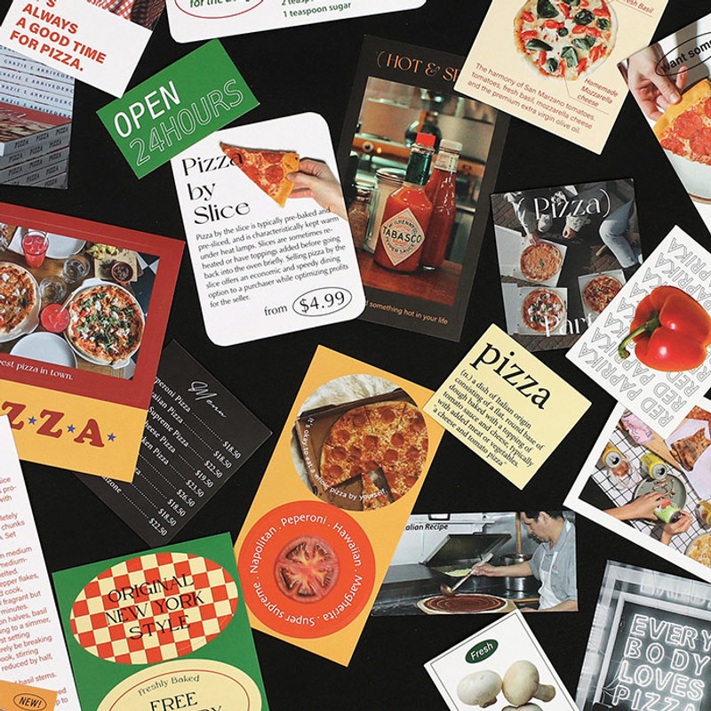 Paperian Nice Mood Pizzeria Removable Sticker Pack Paperian Nice Mood Pizzeria Removable Sticker Pack