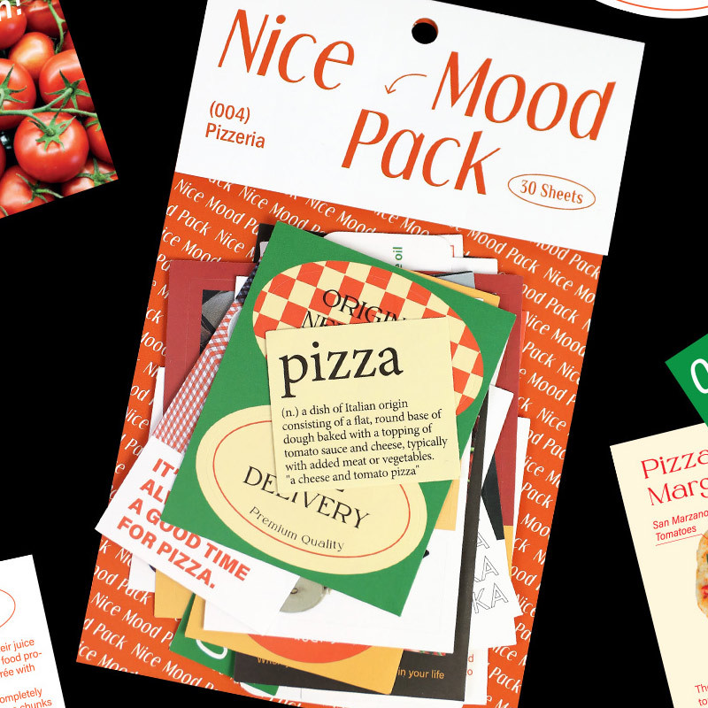 Paperian Nice Mood Pizzeria Removable Sticker Pack Paperian Nice Mood Pizzeria Removable Sticker Pack