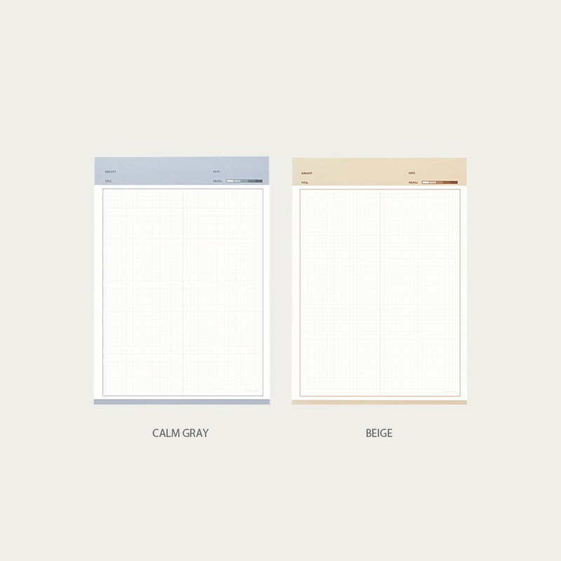 Colors - Antenna shop Fulfill yourself B5  writing grid notepad Set Colors - Antenna shop Fulfill yourself B5  writing grid notepad Set