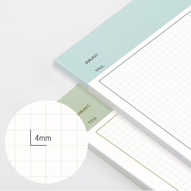 4mm grid notepad - Antenna shop Fulfill yourself B5  writing grid notepad Set 4mm grid notepad - Antenna shop Fulfill yourself B5  writing grid notepad Set