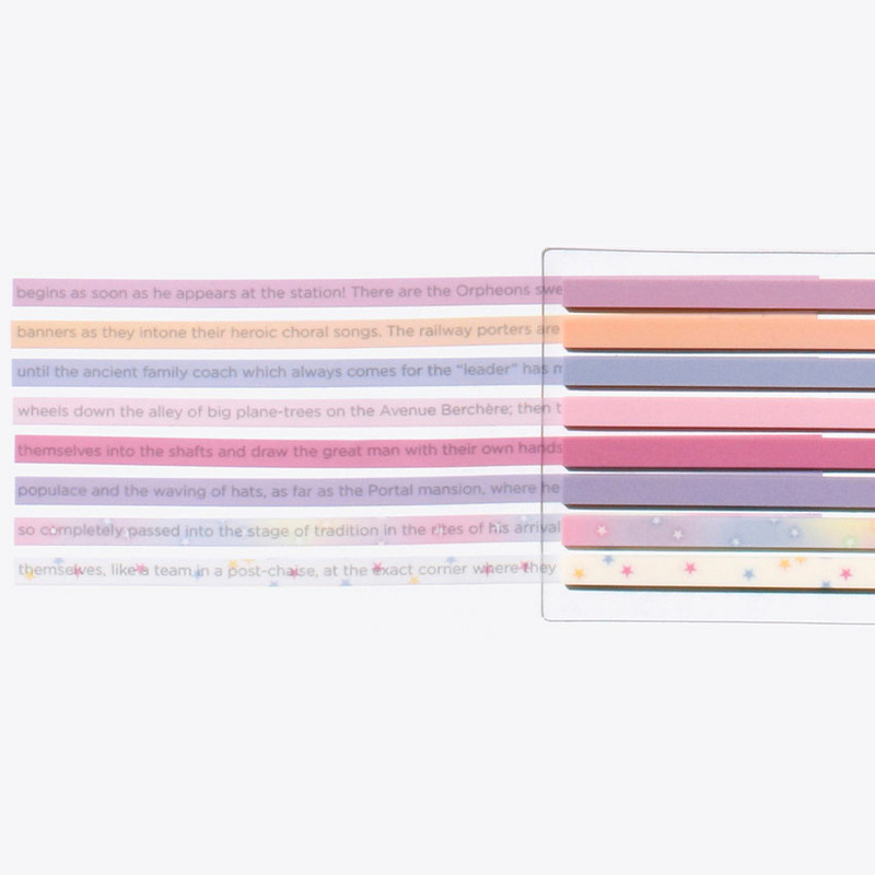 Candy dust - After The Rain Long Index Highlighter Sticky Note Set Candy dust - After The Rain Long Index Highlighter Sticky Note Set