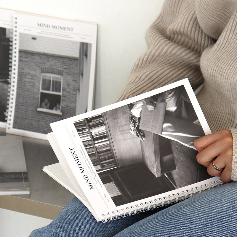 Indigo Mind Moment B5 Wirebound Grid Notebook Indigo Mind Moment B5 Wirebound Grid Notebook