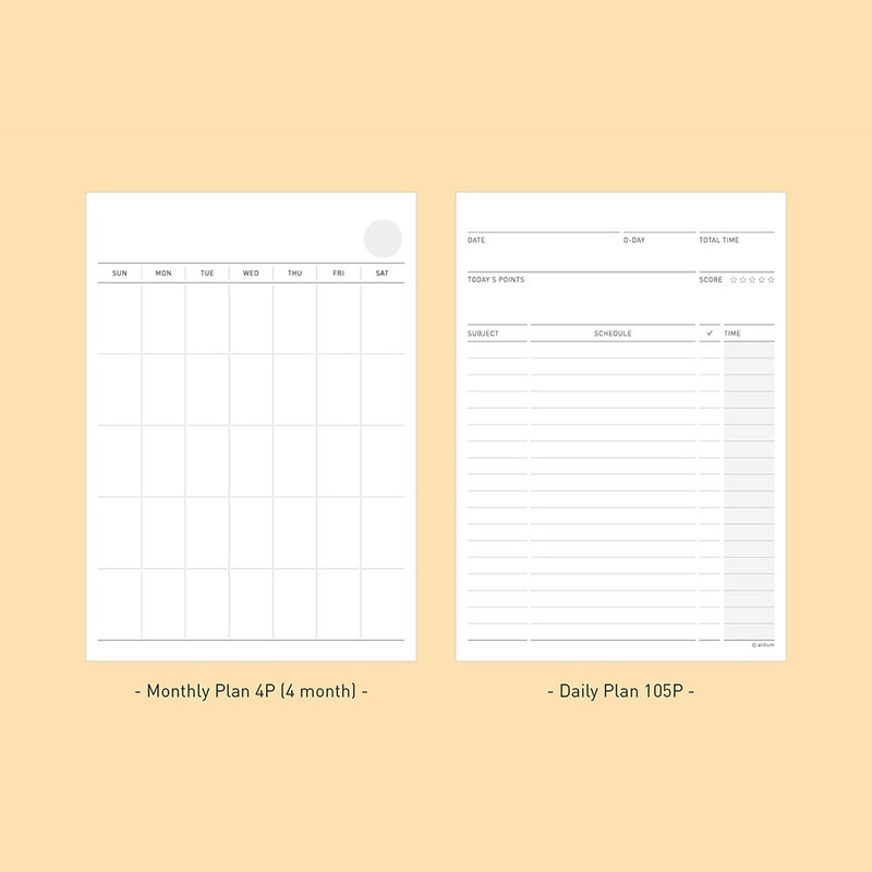 Planner pages - Ardium 100 Days Dateless Daily Study Planner Ver2 Planner pages - Ardium 100 Days Dateless Daily Study Planner Ver2