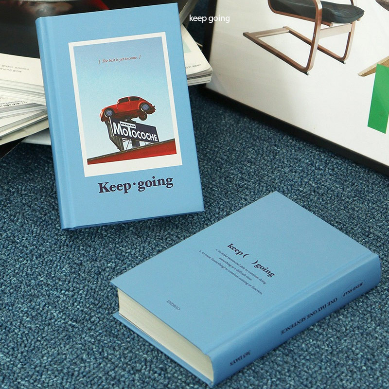 keep going - Indigo Mind Snap 365 days A6 Hardcover Dateless Daily Diary