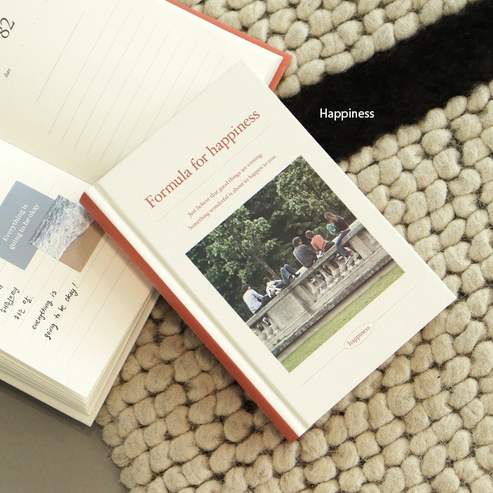 happiness - Indigo Mind Snap 365 days A6 Hardcover Dateless Daily Diary