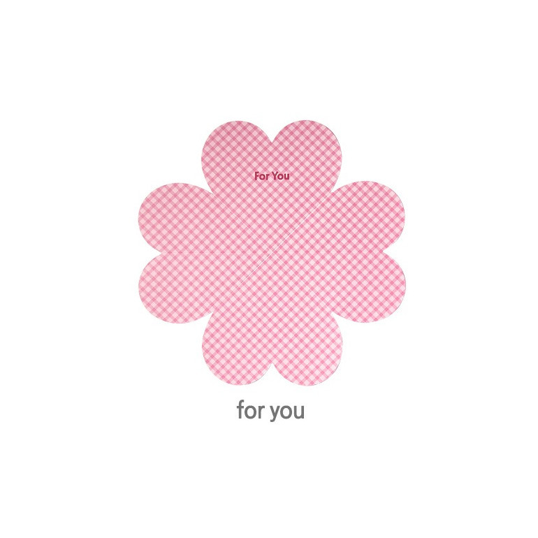 For you - Heart Four Leaf Clover Folding Letter And Envelope Set