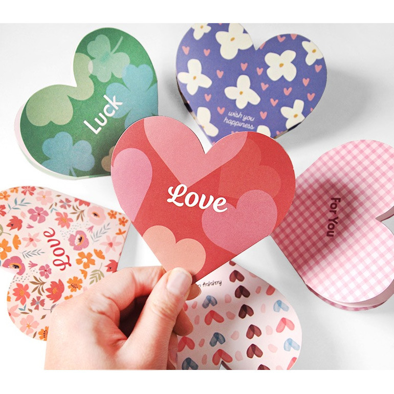 Heart Four Leaf Clover Folding Letter And Envelope Set