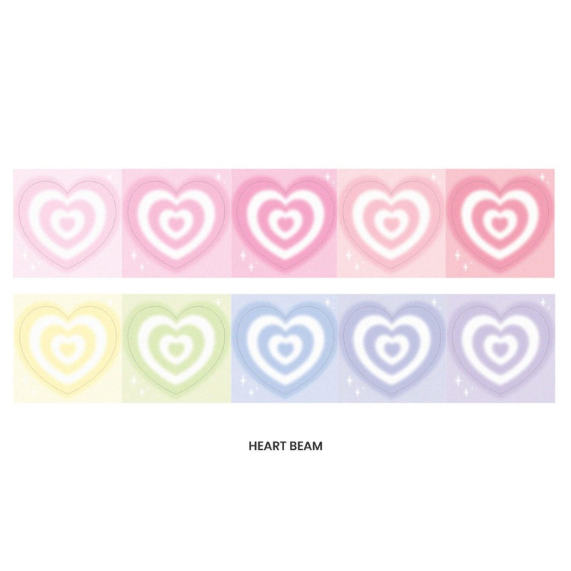 Heart Beam - Real Love Heart Clover Paper Stickers
