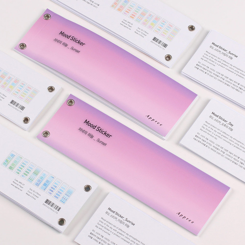 Appree Sunset Clear Paper Mood Sticker Pack