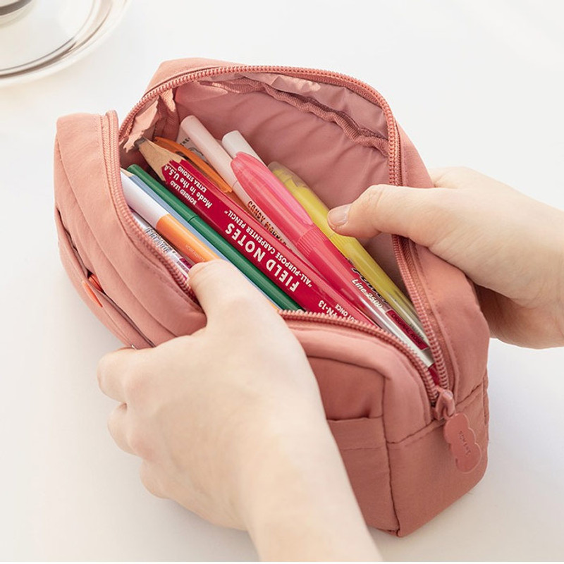 Roomy design - ROMANE Poodle Snap Button Zipper Pencil case