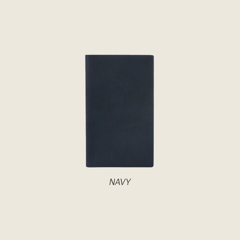 Navy - Indigo Official Slim PU Lined Notebook