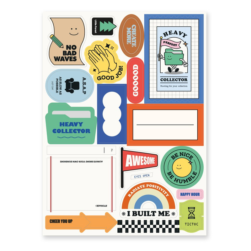 Comes with a sticker - Indigo Storage A4 Clear File Folder Book
