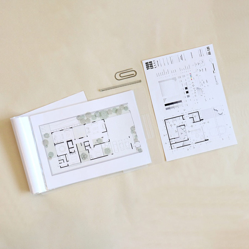 Example of use - Indigo Storage A3 Clear File Folder Book