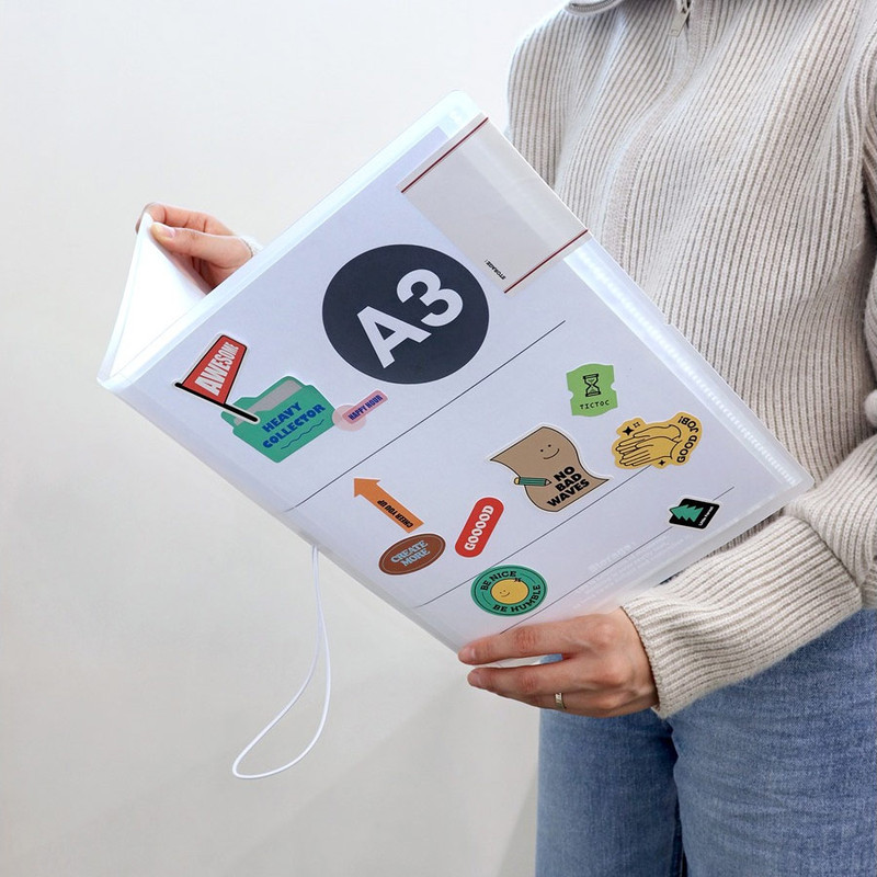 A3 size - Indigo Storage A3 Clear File Folder Book