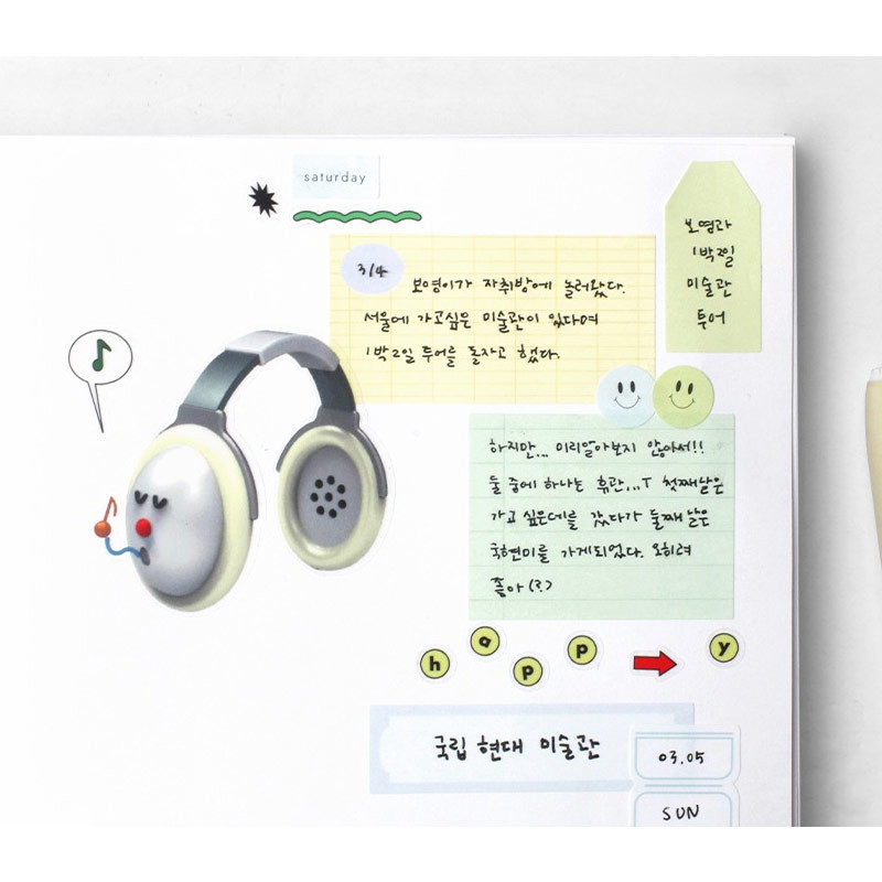 Usage example - Basic Shape Paper and Clear Sticker Pack Usage example - Basic Shape Paper and Clear Sticker Pack