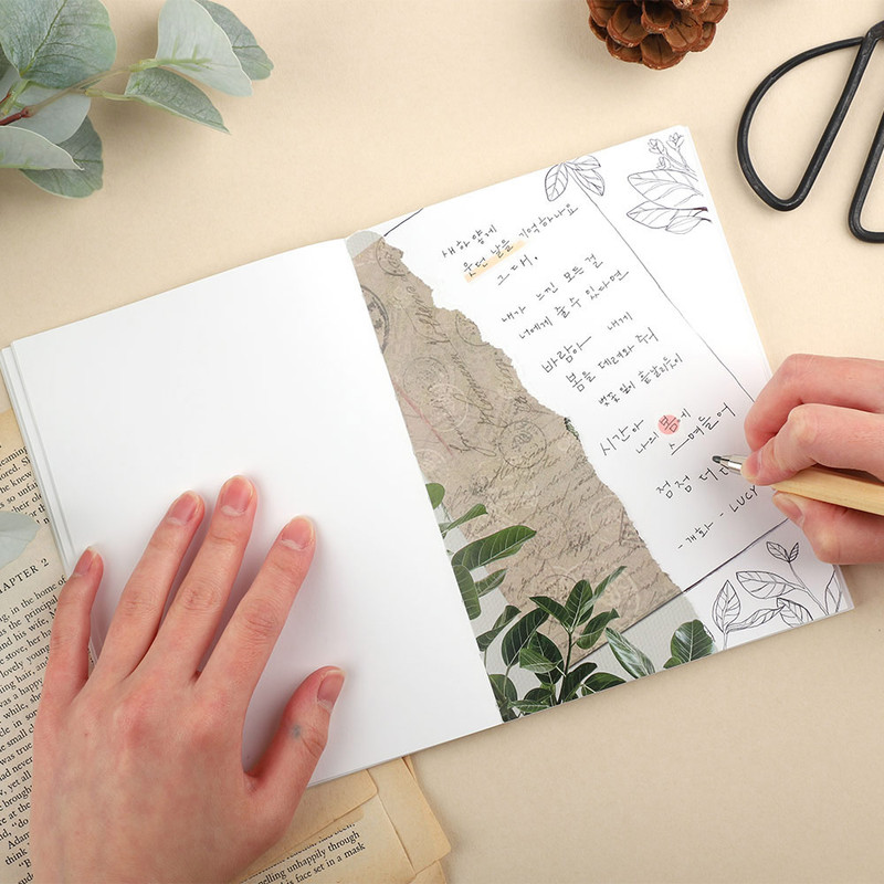 Example of use - PLEPLE Chou Chou B6 Daily Blank Notebook